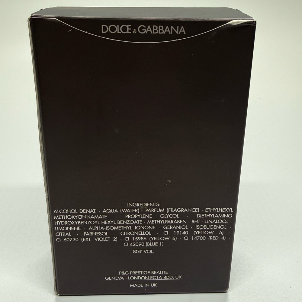 Dolce & Gabbana The One 100ml 3.3oz EDT Spray For Men Used w Box - Picture 5 of 5